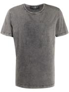 Hydrogen Rhinestone Skull T-shirt - Grey