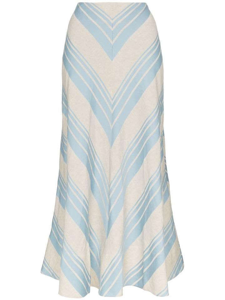 Lee Mathews Tilda A-line Skirt - Blue