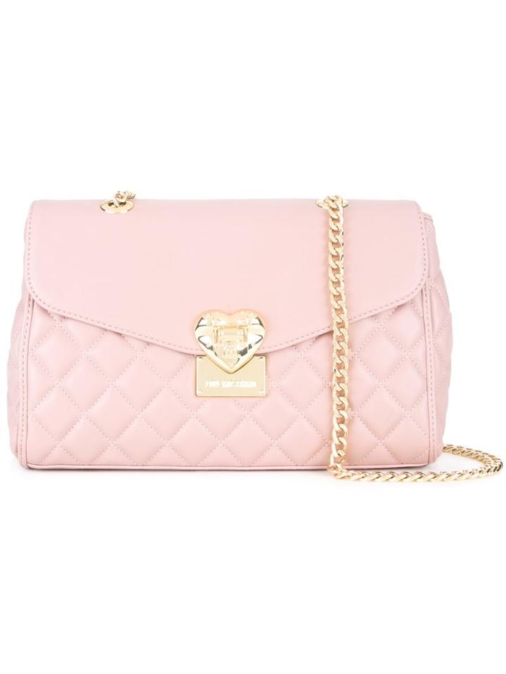 Love Moschino Quilted Crossbody Bag, Women's, Pink/purple