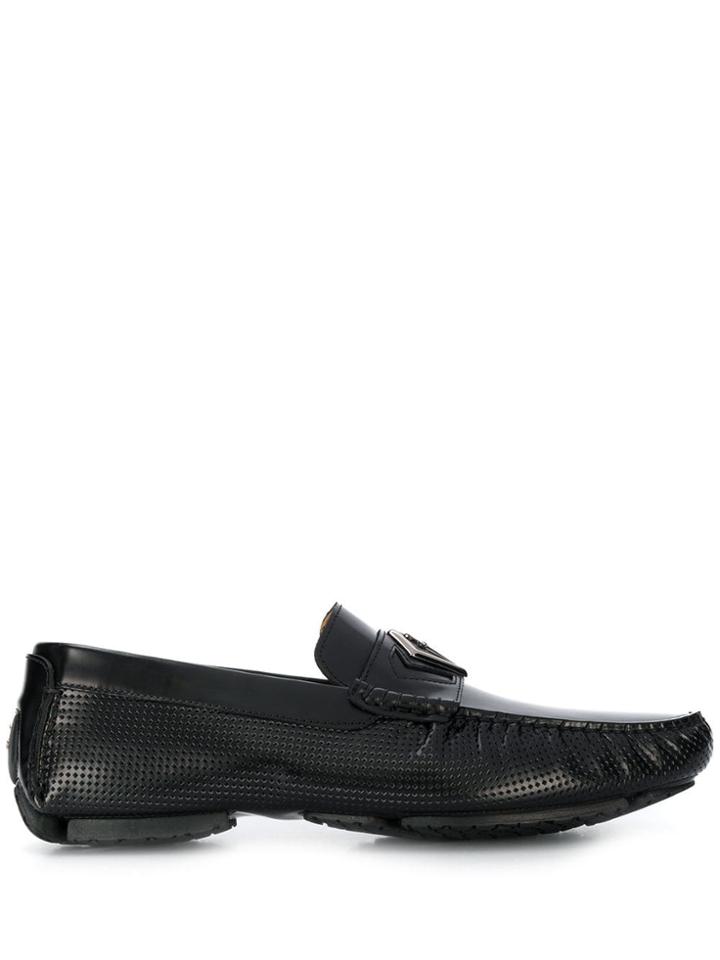 Cesare Paciotti Classic Logo Loafers - Black
