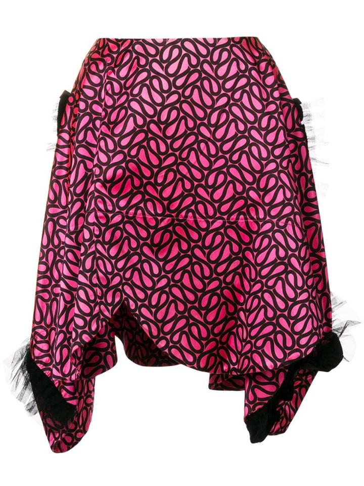 Comme Des Garçons Vintage Sweetheart Cut Skirt - Pink & Purple