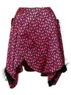 Comme Des Garçons Vintage Sweetheart Cut Skirt - Pink & Purple