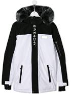Givenchy Kids Teen Faux-fur Hood Coat - White