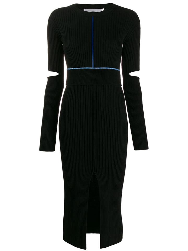 Victoria Beckham Long-sleeve Fitted Dress - Black