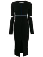 Victoria Beckham Long-sleeve Fitted Dress - Black