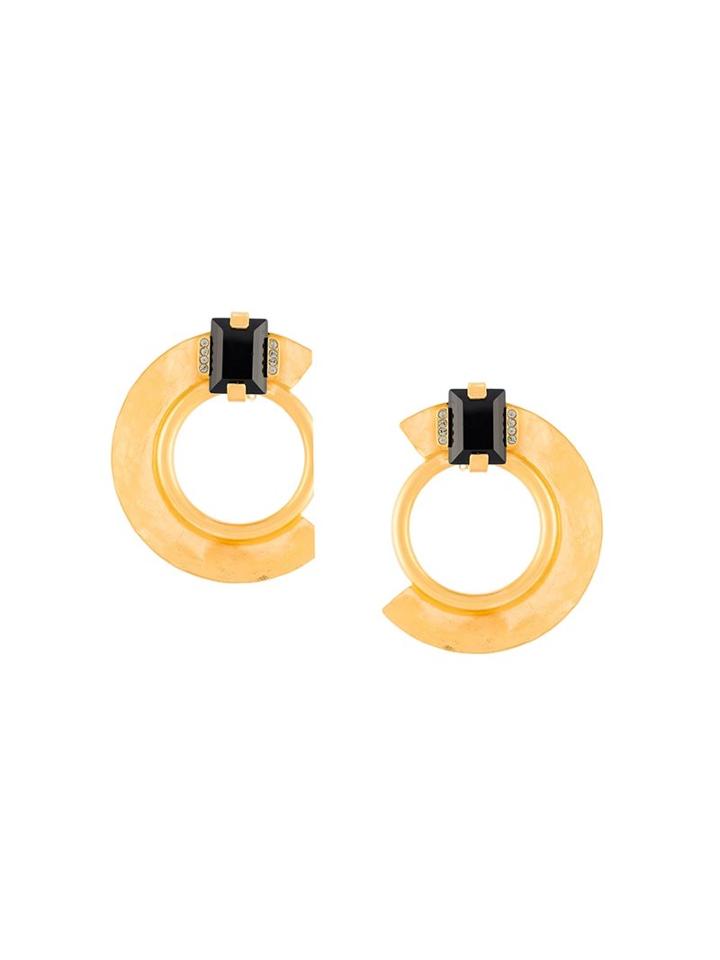 Marni Clip-on Hoop Earrings, Women's, Metallic