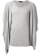 Unconditional - Hooded Draped T-shirt - Men - Rayon - S, Nude/neutrals, Rayon