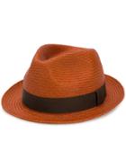 Paul Smith Panama Hat - Yellow & Orange