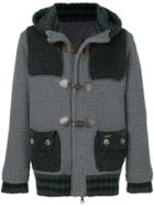 Bark Knitted Duffle Jacket - Grey