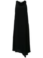 Mara Mac Midi Dress With Shoulder Detail - Black