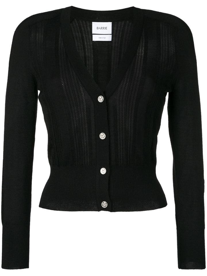 Barrie Classic Slim-fit Cardigan - Black