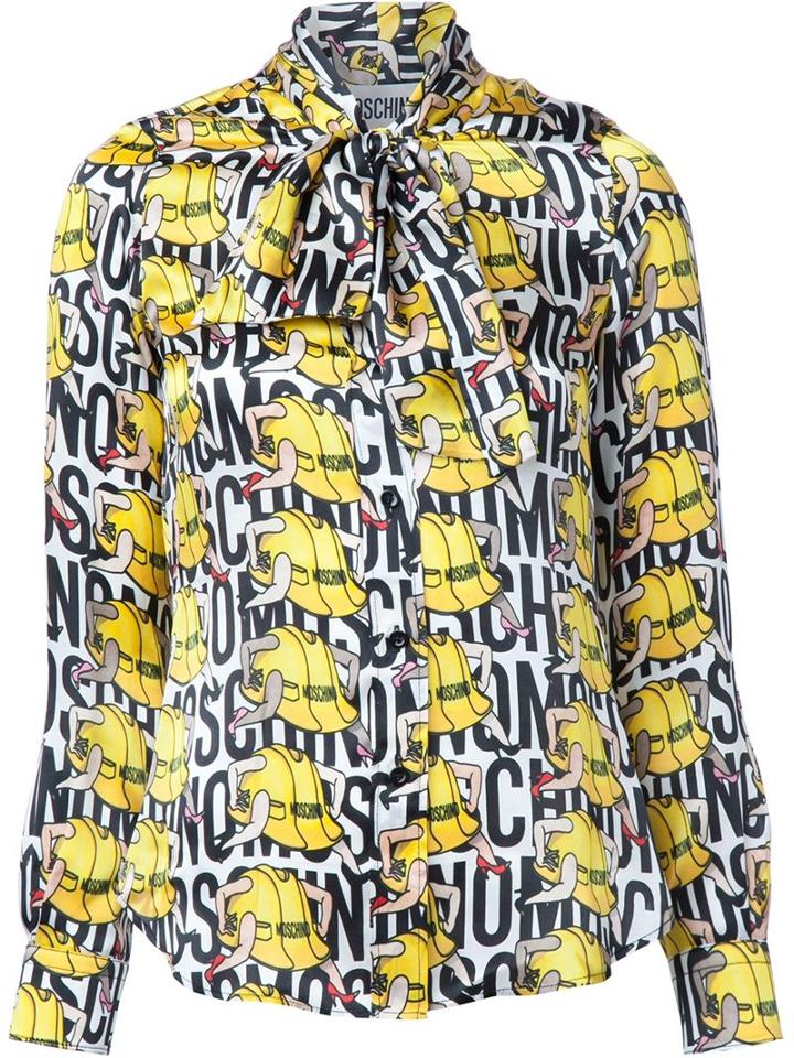 Moschino Legged Hard Hat Print Shirt