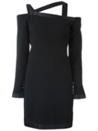 Chanel Vintage Off-shoulder Dress, Women's, Size: 40, Black