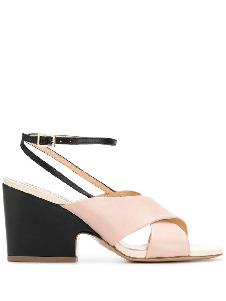 Fabio Rusconi Black And Pink Sandals - Neutrals