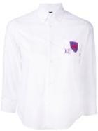 Logo Patch Shirt - Women - Cotton - 38, White, Cotton, Dsquared2