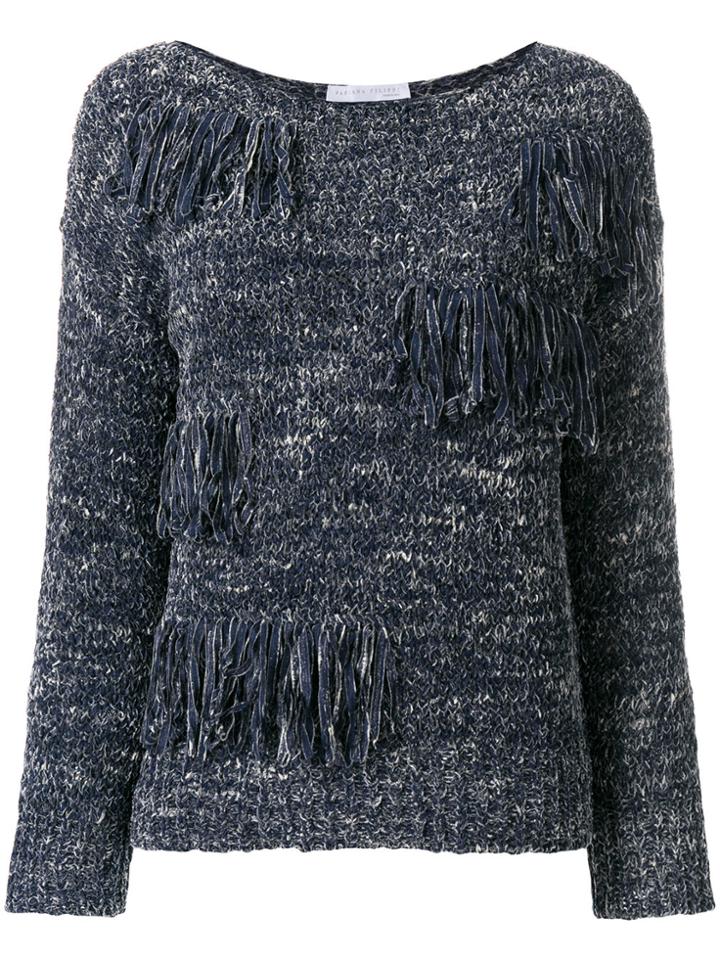 Fabiana Filippi Fringed Jumper - Blue