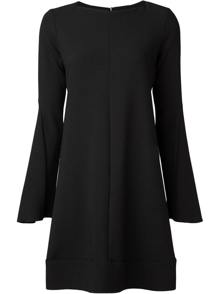 Ellery Flared Sleeve Dress, Women's, Size: 8, Black, Polyester