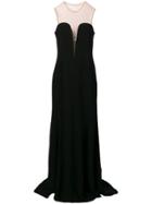 Stella Mccartney Sheer Panel Evening Dress - Black