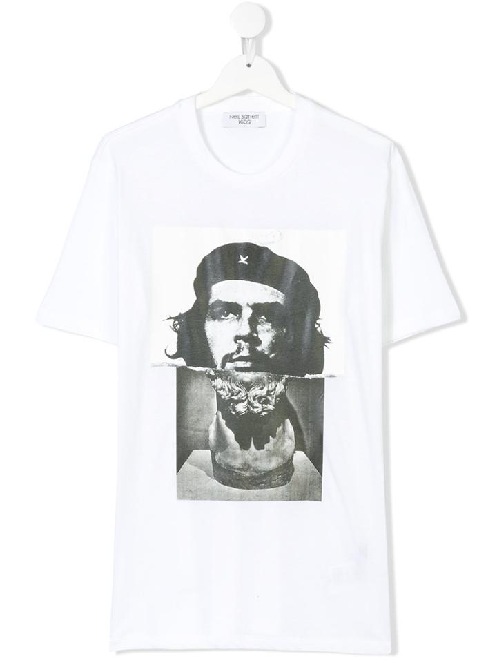 Neil Barrett Kids Che Bust T-shirt - White
