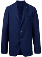 Tagliatore Two-button Blazer, Men's, Size: 50, Blue, Wool