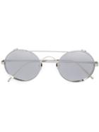 Linda Farrow Round Frame Sunglasses, Women's, Grey, Metal Other