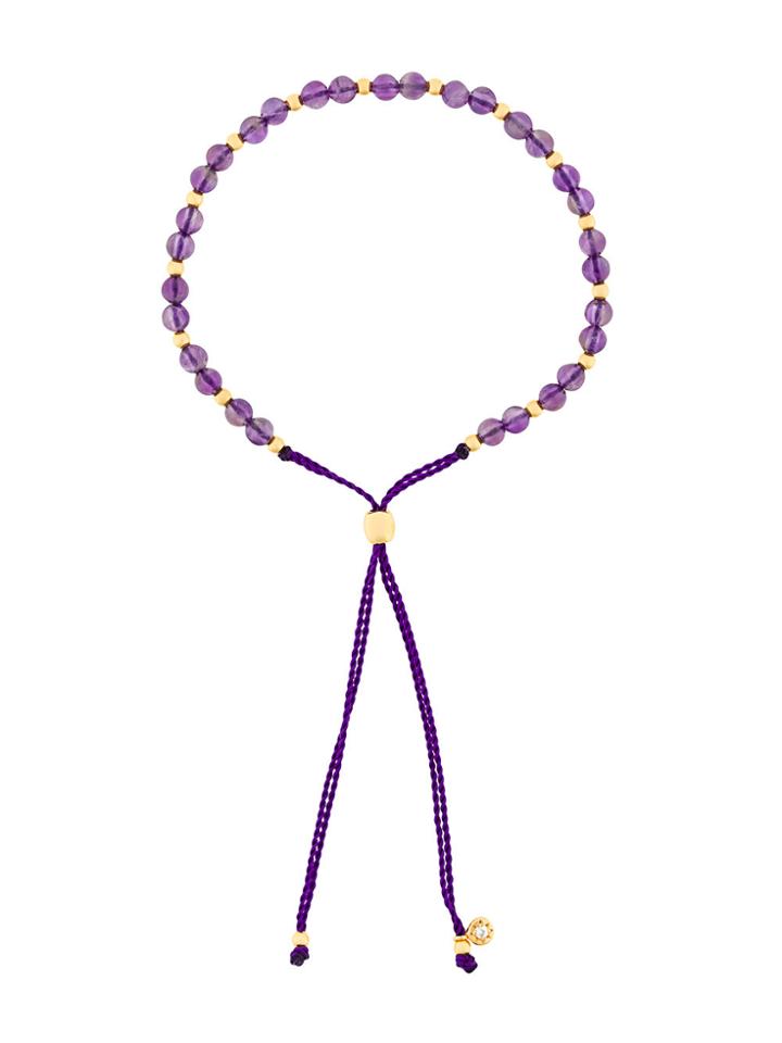 Astley Clarke Amethyst Beaded Skinny Bracelet - Pink & Purple