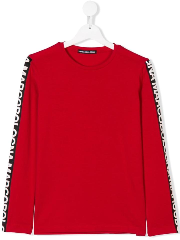 Marco Bologna Kids Teen Logo Longsleeved T-shirt - Red