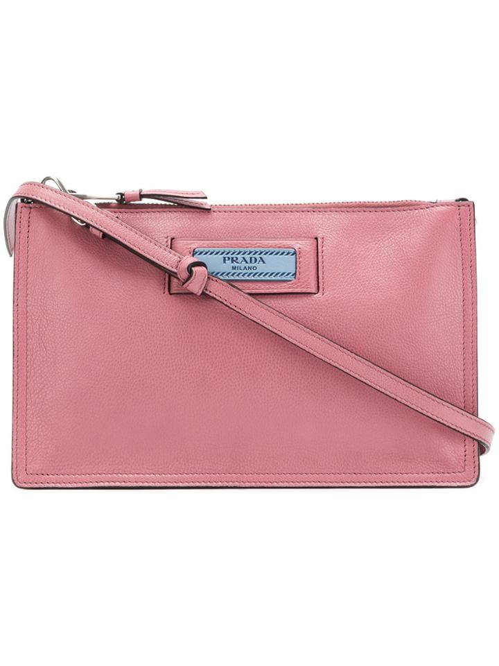 Prada Small Etiquette Shoulder Bag - Pink & Purple