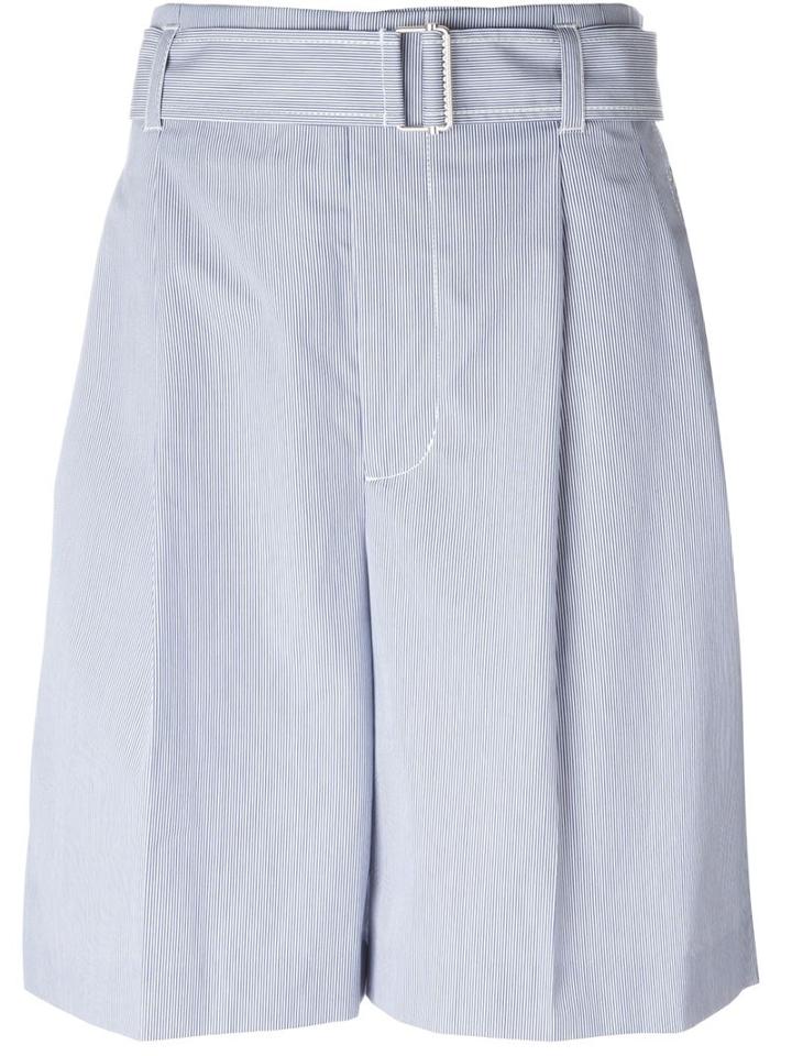 3.1 Phillip Lim Striped Belted Shorts