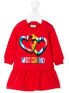 Moschino Kids - Logo Dress - Kids - Cotton/spandex/elastane - 3 Mth, Red