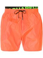 Dsquared2 Drawstring Track Shorts - Yellow & Orange