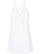 Suboo Take It Slow Frill Swing Dress - White