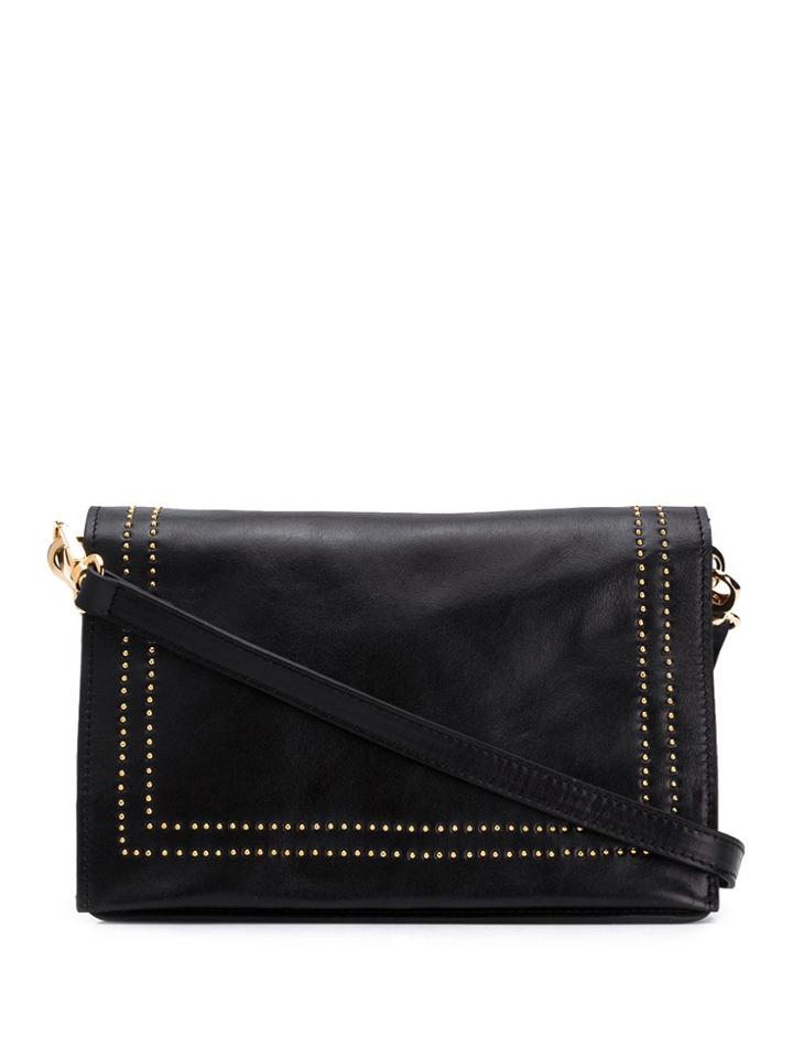 L'autre Chose Stud Embellished Shoulder Bag - Black