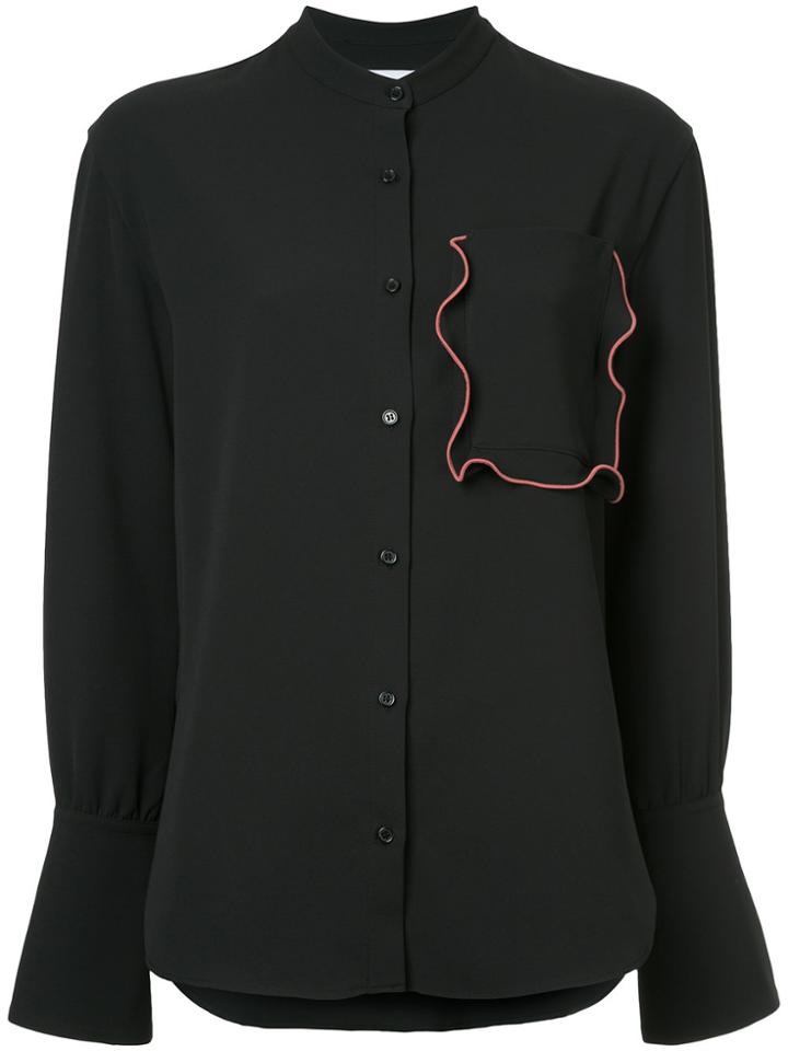 Etro Oversized Button Collar Shirt - Pink & Purple