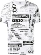 Kenzo Flyers T-shirt, Size: Xs, White, Cotton