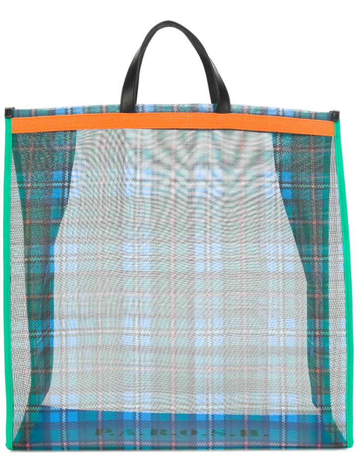 P.a.r.o.s.h. Contrast Shopper Tote - Green