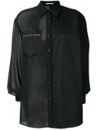 Marco De Vincenzo Contrasting Panels Shirt - Black