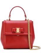 Salvatore Ferragamo Small Vara Top Handle Bag - Red