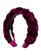 Jennifer Behr Lorelei Braided Headband - Purple