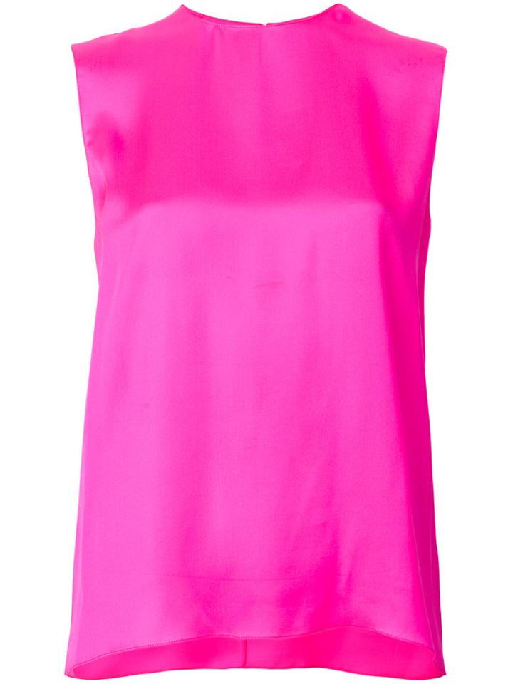 Maison Rabih Kayrouz Sleeveless Fitted Blouse - Pink & Purple