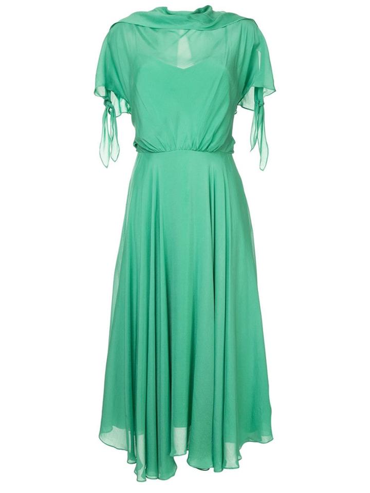 Camilla And Marc Villiers Tie Neck Midi - Green
