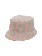 Violeta E Federico - Striped Hat - Kids - Cotton/linen/flax - 44 Cm, Grey