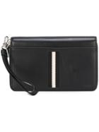 Bally Stripe Detail Zipped Clutch