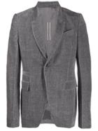 Rick Owens Velvet Blazer - Grey