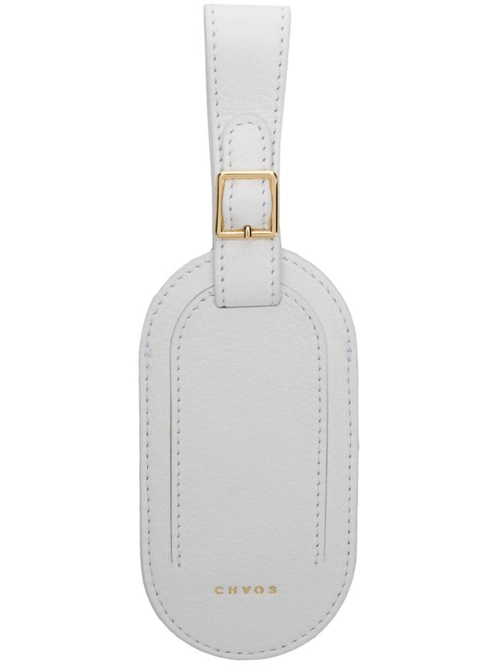 Chaos Graphic Print Luggage Tag - White