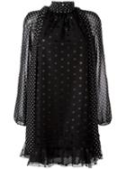 Giamba Polka Dot Loose Dress, Women's, Size: 38, Black, Polyester