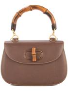Gucci Vintage Bamboo Handbag - Brown