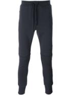 Dolce & Gabbana Ribbed Detail Track Pants, Men's, Size: 50, Black, Cotton