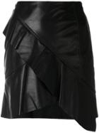 Iro Oyama Asymmetric Ruffled Skirt - Black