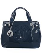 Armani Jeans Zip Up Tote Bag, Women's, Blue